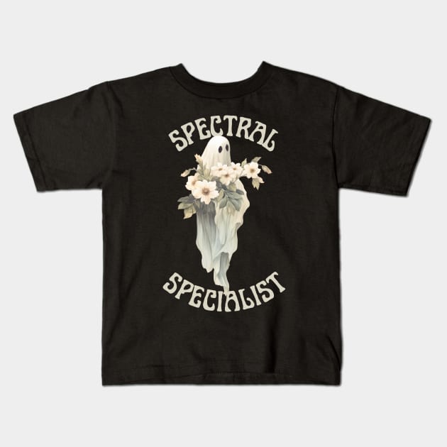 Ghost Hunting Spectral Specialist Kids T-Shirt by Curio Pop Relics